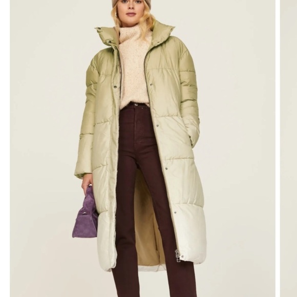 busayo collective Jackets & Blazers - Busayo Collective Long Ombre Puffer Coat size S